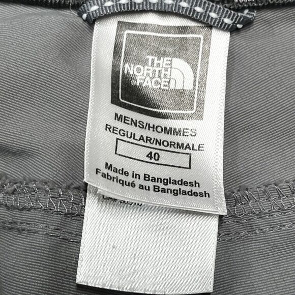 The North Face Mens Grey Nylon Hiking Trail Pants Sz 40 Pockets Drawstring Ankle - Picture 10 of 13